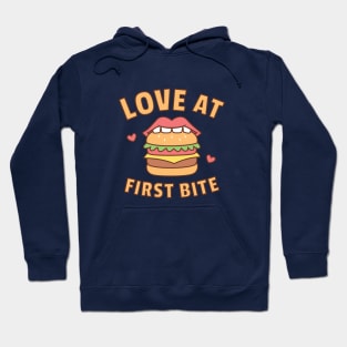 Love At First Bite Burger Doodle Hoodie